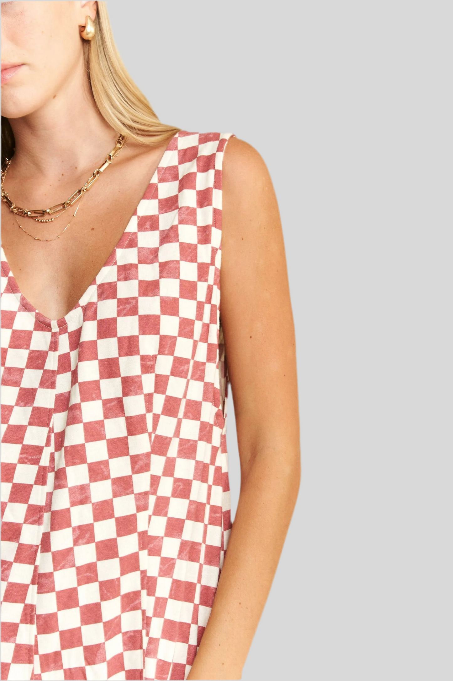 Super Fun & Fashionable Plus Size Plaid Print Shorts Romper